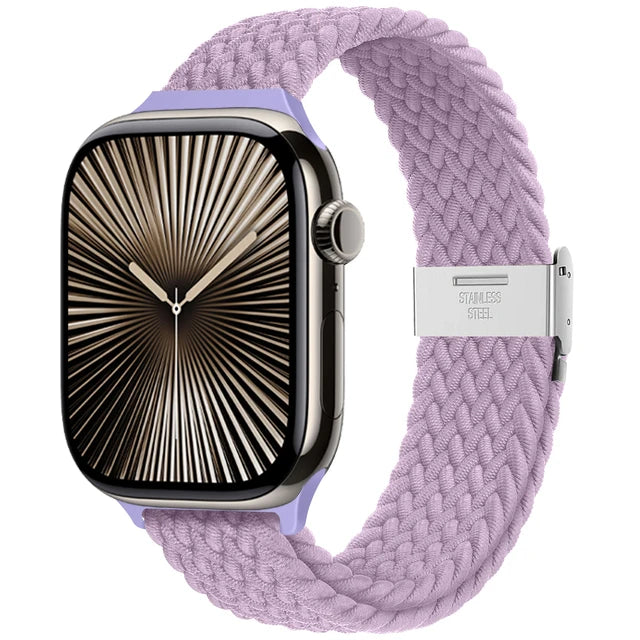 band For Apple Watch band 46mm 45mm 44mm 49mm 40mm 41mm 42mm Braided loop correa band Apple Watch Series 10 8 9 7 5 SE 6 4 Ultra