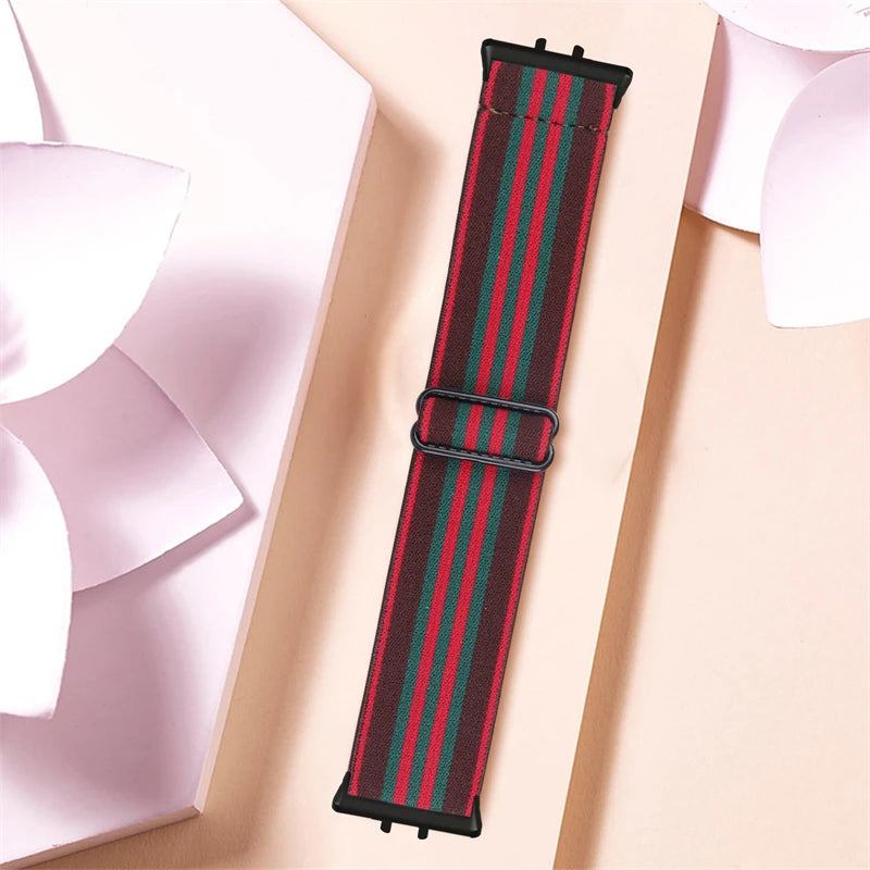 Elastic Nylon Strap For Samsung Galaxy Fit 3 Watch Bracelet Vintage Bohemian National Style Watchband For Samsung Fit 3 SM-R390