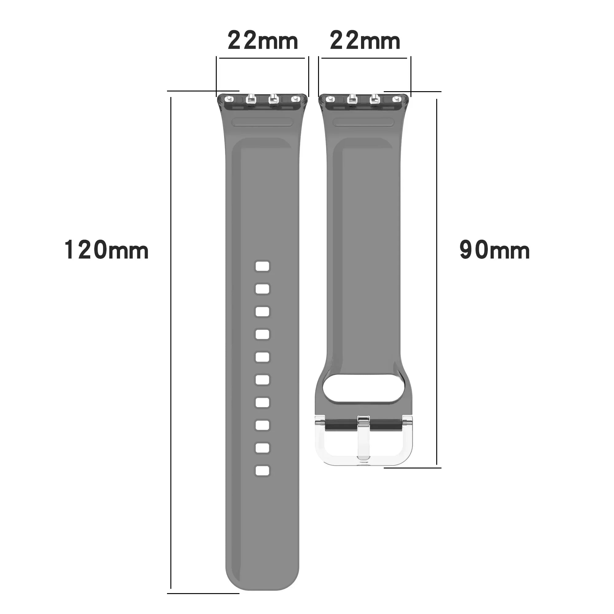 TPU Watchband For Samsung Fit3 Transparent Change Color Light Wrist Bracelet For Samsung Fit 3 Strap Silicone Replacement Strap