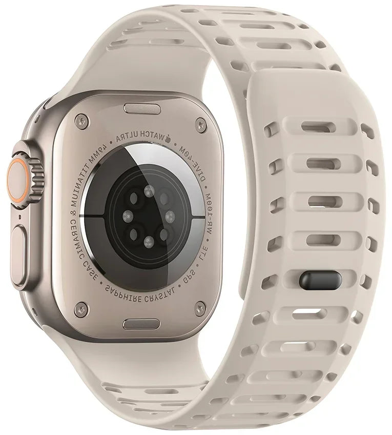 Magnetic Silicone band for Apple Watch Ultra 3 2 1 49mm Series 11 10 46mm Sport watch band Apple Watch 9 8 7 6 5 SE 3 45mm 44mm Band