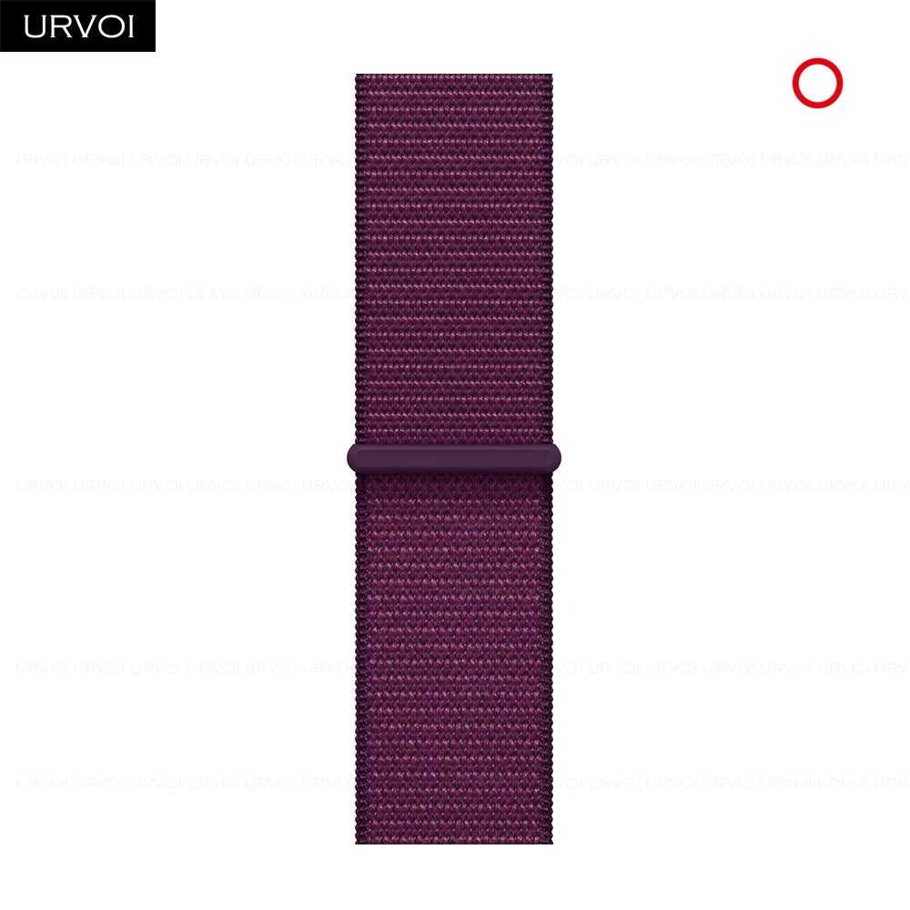 URVOI Sport Loop for Apple Watch Ultra 3 2 Series 11 10 9 8 SE3 Nylon loop for Apple Watch sport band 42mm 46mm breathabe hook fastener