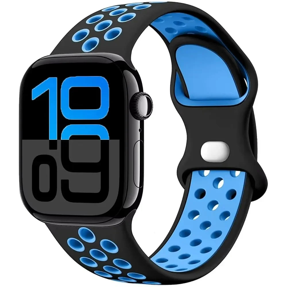 Silicone band for Apple Watch Series 11 10 46mm 42mm Sport band Apple Watch 9 8 7 6 5 SE 4 Ultra 3 2 49mm 45mm 44mm 40mm 41mm Band