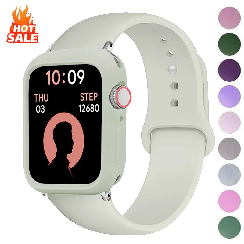 TPU Case+band Screen Protectors for Apple Watch 38mm 40mm 41mm 42mm 44mm 45mm 49mm Apple Watch Series 11 10 9 8 7 6 5 4 Ultra SE