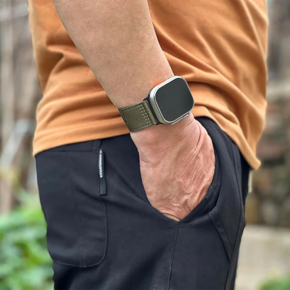 Sport Nylon band for Apple Watch Ultra 3 Ultra 2 49mm 10 46mm 9 8 7 45mm Nylon Wristband Apple Watch Series 6 5 4 SE2 44mm band