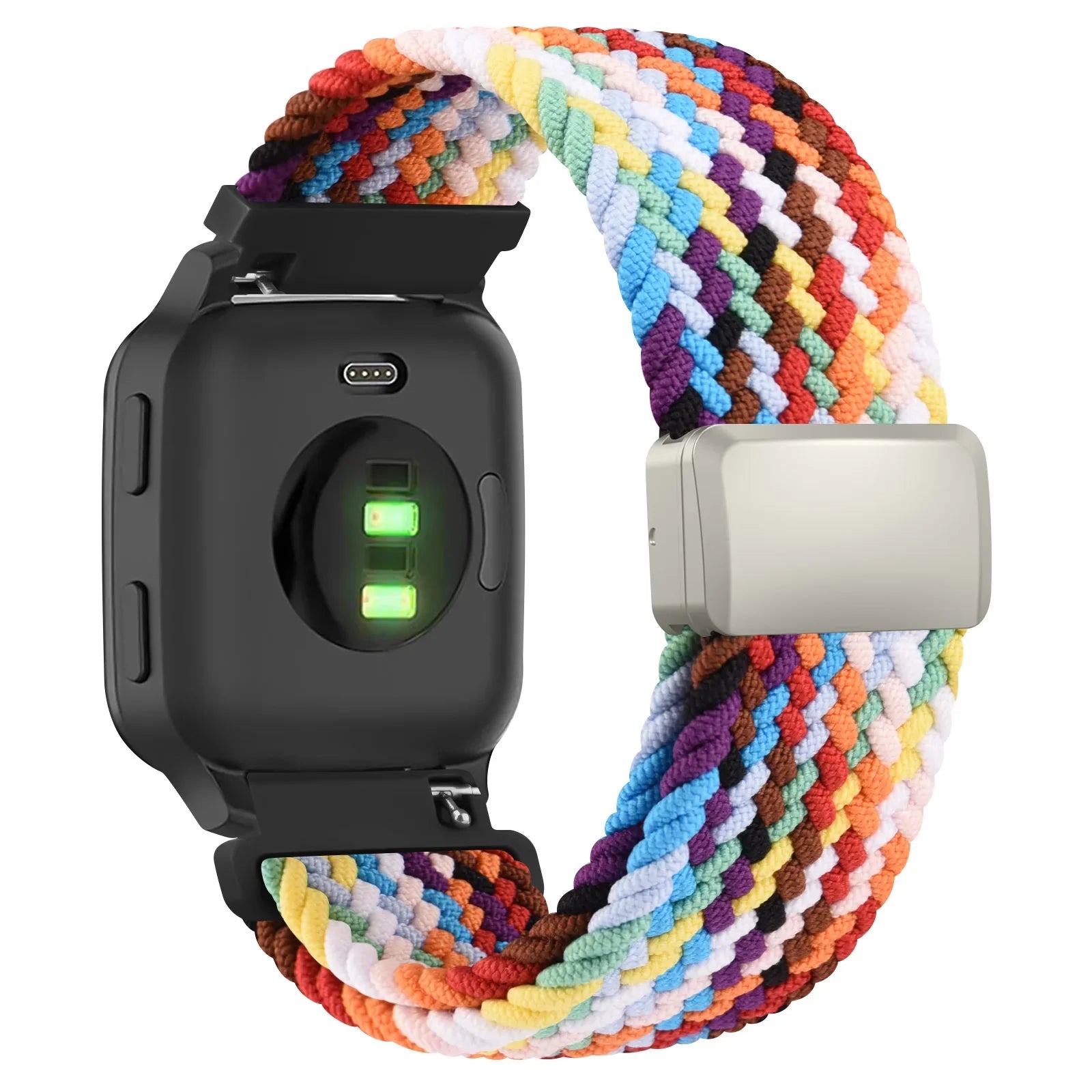 20mm Braided Magnetic Band For Samsung Galaxy Watch 7 6 5 4 40mm 44mm/Watch 4 6 Classic/Active 2/5Pro 45mm/Watch 3 41mm Strap