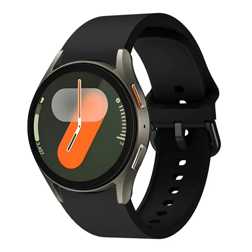 Original Silicone Strap For Samsung Galaxy Watch 7/6/5/4 44mm 40mm 5 Pro Sports Bracelet Galaxy Watch 6 4 Classic 47mm 43mm Band