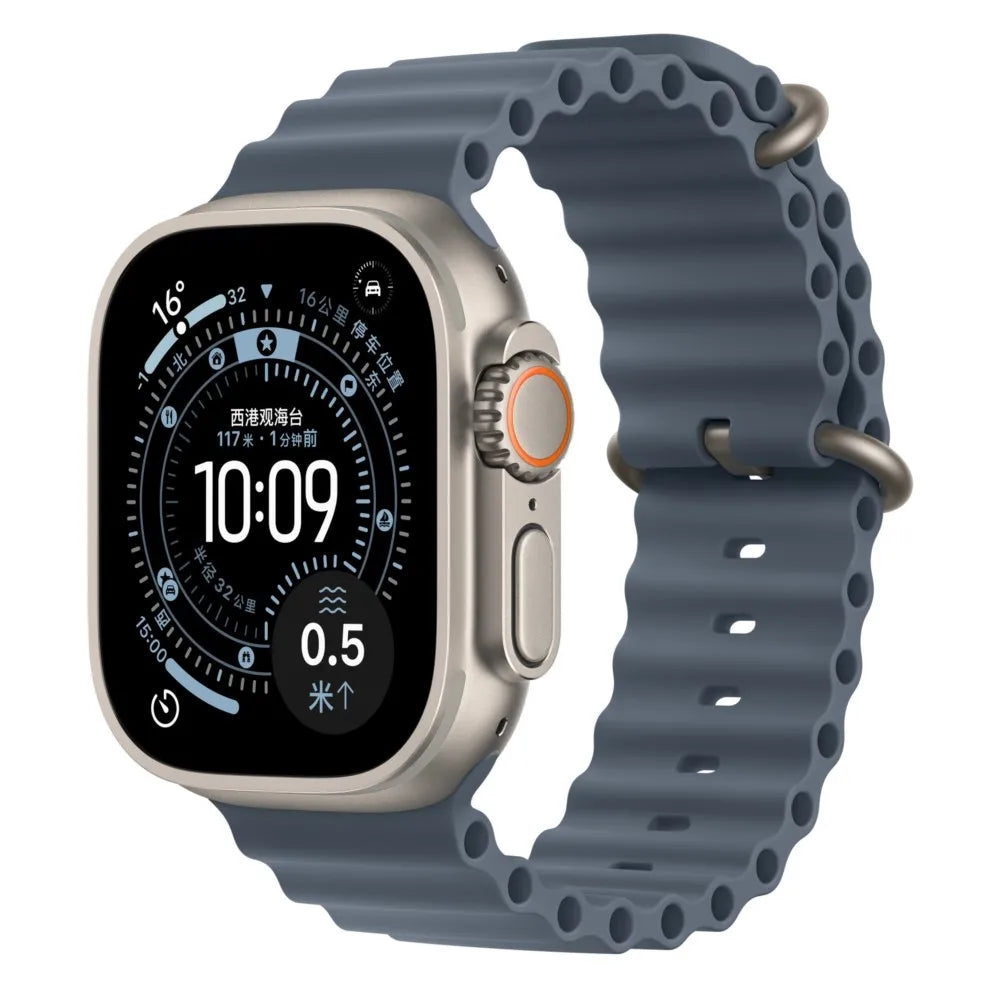 Ocean band for Apple Watch band 44mm 40mm 45mm 41mm 49mm 46mm silicone correas band Apple Watch Series 7 5 6 3 SE 8 Ultra 2 9 10