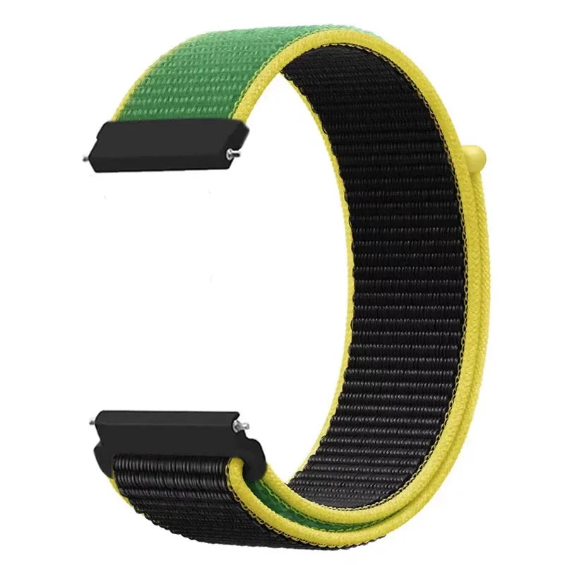 20mm 22mm Nylon Strap for Samsung Galaxy Watch 7/6/5/4 Huawei Watch 5/GT5/4/3 Pro 46mm Breathable Band for Garmin 970 965 955 55