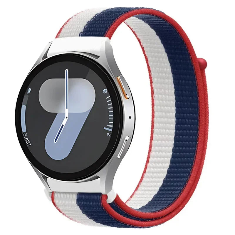 20mm 22mm Nylon Strap for Samsung Galaxy Watch 7/6/5/4 Huawei Watch 5/GT5/4/3 Pro 46mm Breathable Band for Garmin 970 965 955 55