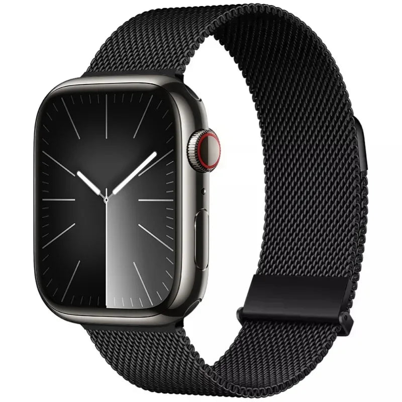 Milanese Loop band For Apple Watch Ultra 2 49mm 11 10 9 8 7 6 5 4 SE Magnetic Buckle Wristband Apple Watch 46mm 42mm 45mm 41mm 44mm 40mm