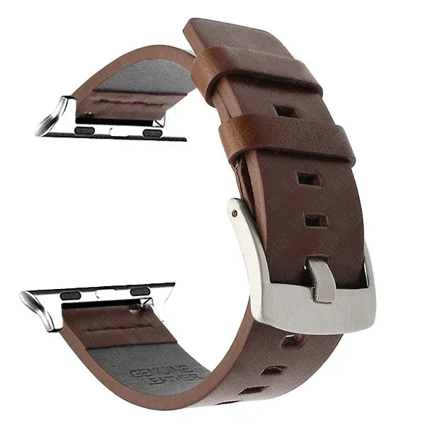 Leather band for Apple Watch Ultra 2 band 49mm S10 46mm 9 8 7 45mm 41mm High Quality band for Apple Watch Series 6 SE 5 4 44mm 40mm