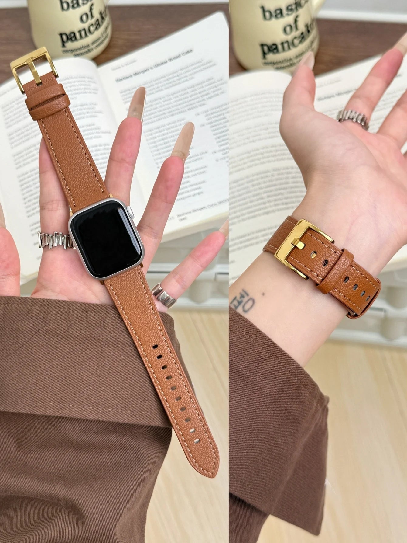 Leather Loop For Apple Watch band For Women Sport Correa 38mm 40mm 41mm 42mm 44mm 45mm 46mm 49mm , band For Apple Watch