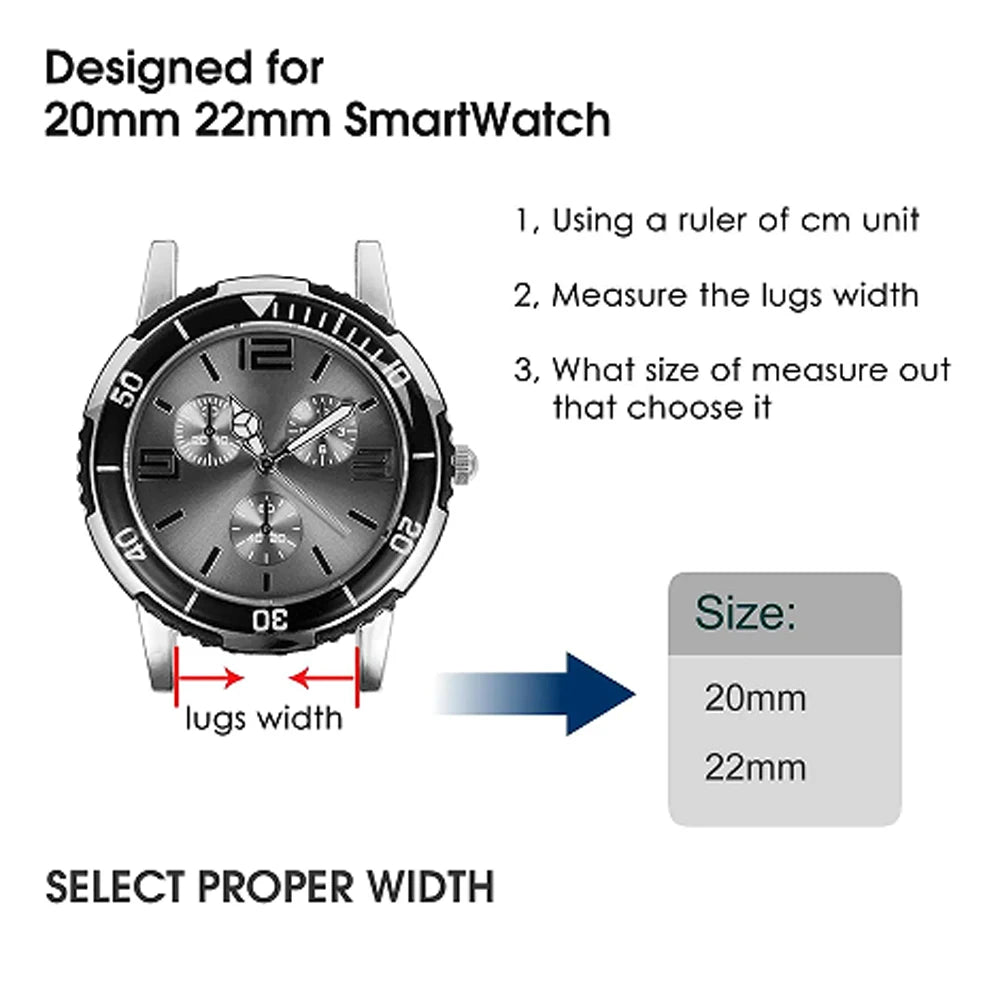 20mm 22mm Parachute Straps For Galaxy Watch Band 7/FE/6/5/pro/4/Classic/active 2/Gear s3 correa Bracelet Huawei watch GT 5 4 3 2