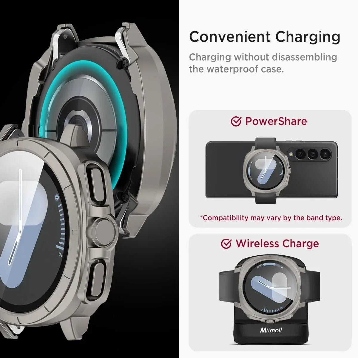 Case+Strap for Samsung Galaxy Watch 7 40mm 44mm Appearance Upgrade Ultra 47mm for Galaxy Watch 7 Sports silicone Bracelet