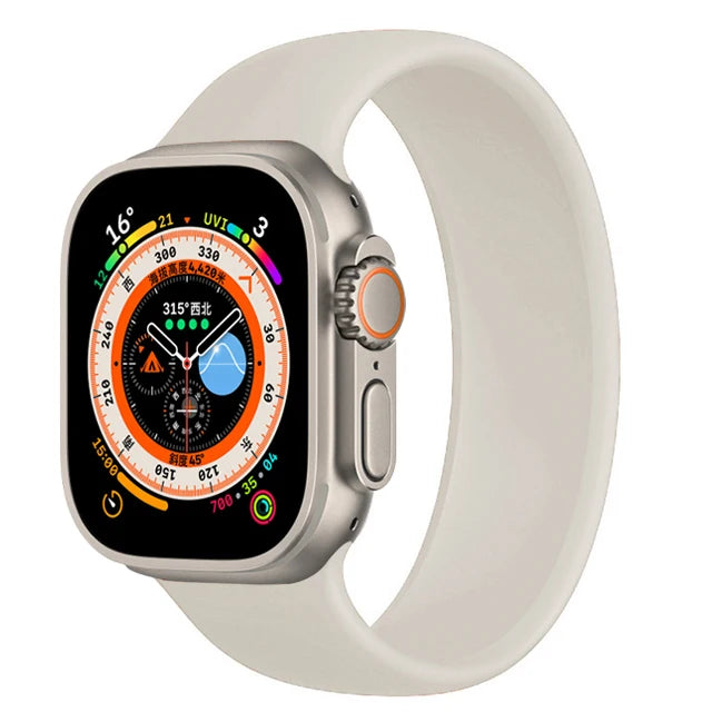 Solo Loop For Apple Watch band 45mm 44mm 40mm 41mm 42mm Ultra 49mm 38mm 44mm correa band Apple Watch Series 9 8 7 SE 3 4 5 6 band