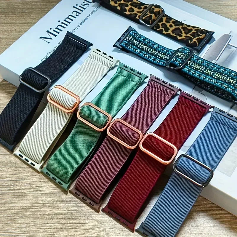 Sport Nylon band for Apple Watch Ultra 3 2 1 49mm 41mm 45mm 42mm 46mm 40mm 44mm Elastic band Series 11 10 9 8 7 6 5 4 SE Band