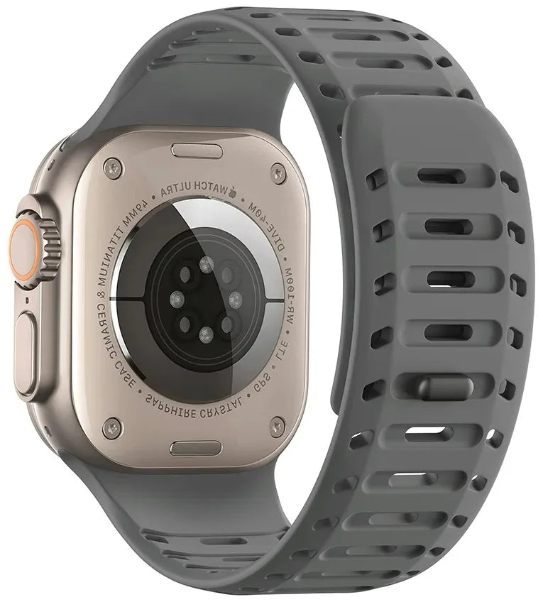 Magnetic Silicone band for Apple Watch Ultra 3 2 1 49mm Series 11 10 46mm Sport watch band Apple Watch 9 8 7 6 5 SE 3 45mm 44mm Band