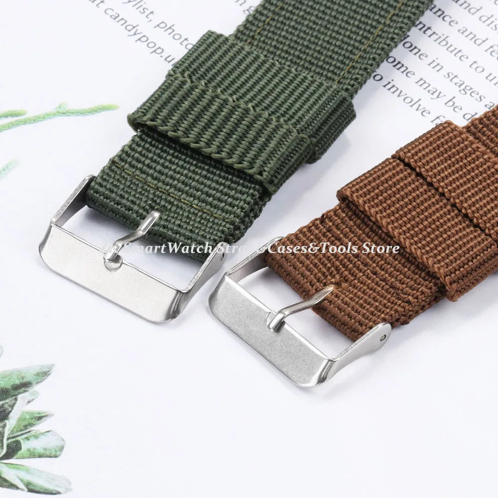 18mm 20mm 22mm Band Nylon Watch Strap for Samsung Galaxy Watch 5 Pro 42mm 46mm Active1 Active2 Gear S3 Frontier Sports