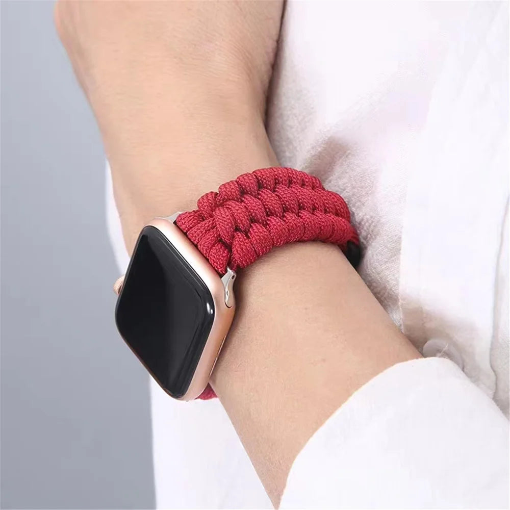 Savior Survival Rope band for Apple Watch Ultra 2 band 49mm 42mm 44mm 45mm Outdoor Nylon band Apple Watch SE 9 8 7 6 5 40mm 41mm