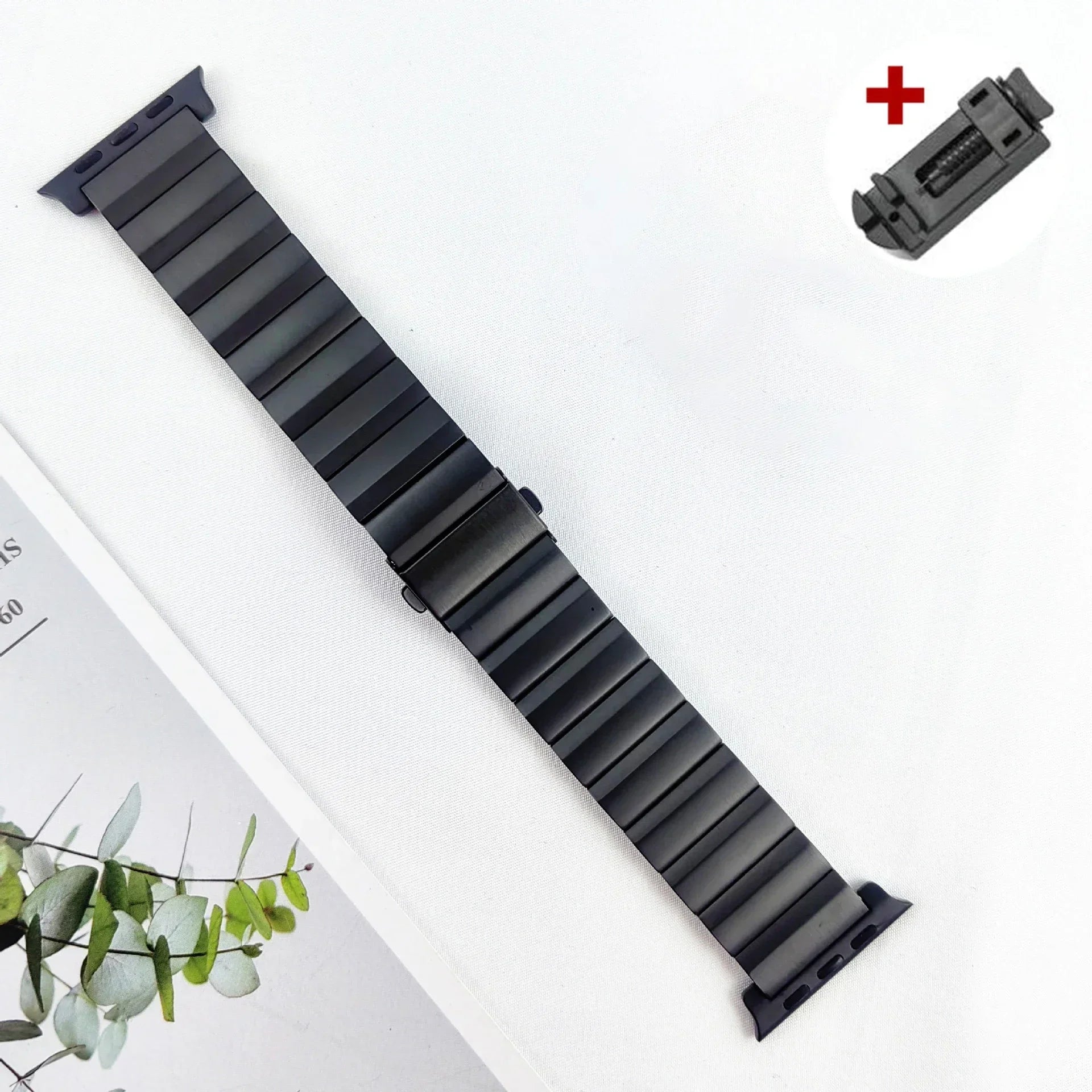 Luxury Titanium band For Apple Watch Ultra 2 49mm 45mm 41mm 44mm 46mm Men Business band For Apple Watch Series 10 9 8 7 6 5 4 SE band