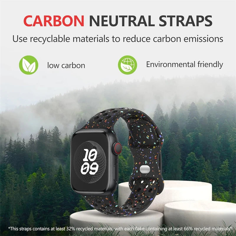 band For Apple Watch band 46mm 44mm 45mm 49mm 40mm 41mm 38mm 42mm correa Breathable band Apple Watch Series Ultra 11 10 9 8 SE 7 6