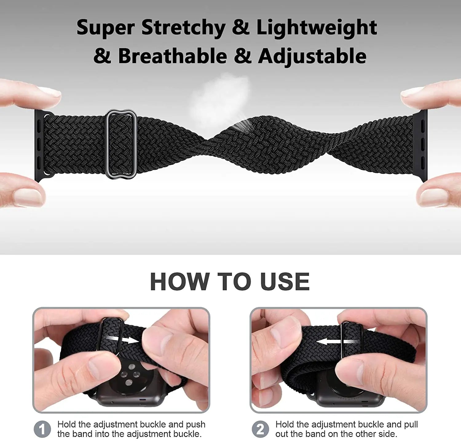 Braided Solo Loop band For Apple Watch band 40mm 44mm 45mm 41mm 38mm 42mm 49mm band correa Apple Watch Series Ultra 9 8 7 6 5 SE