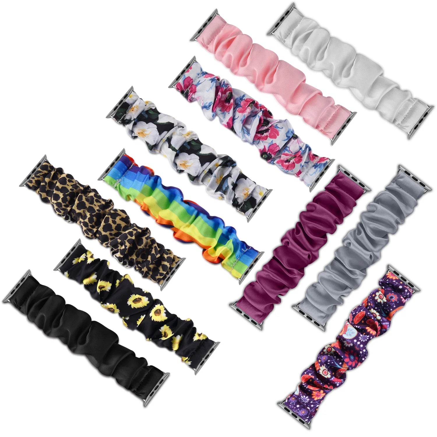 For Apple Watch band Series 8 7 SE 6 5 Ulta 49mm Elastic Scrunchie band for Apple Watch 44mm 40mm 38mm 42mm 41mm 45mm band Belt