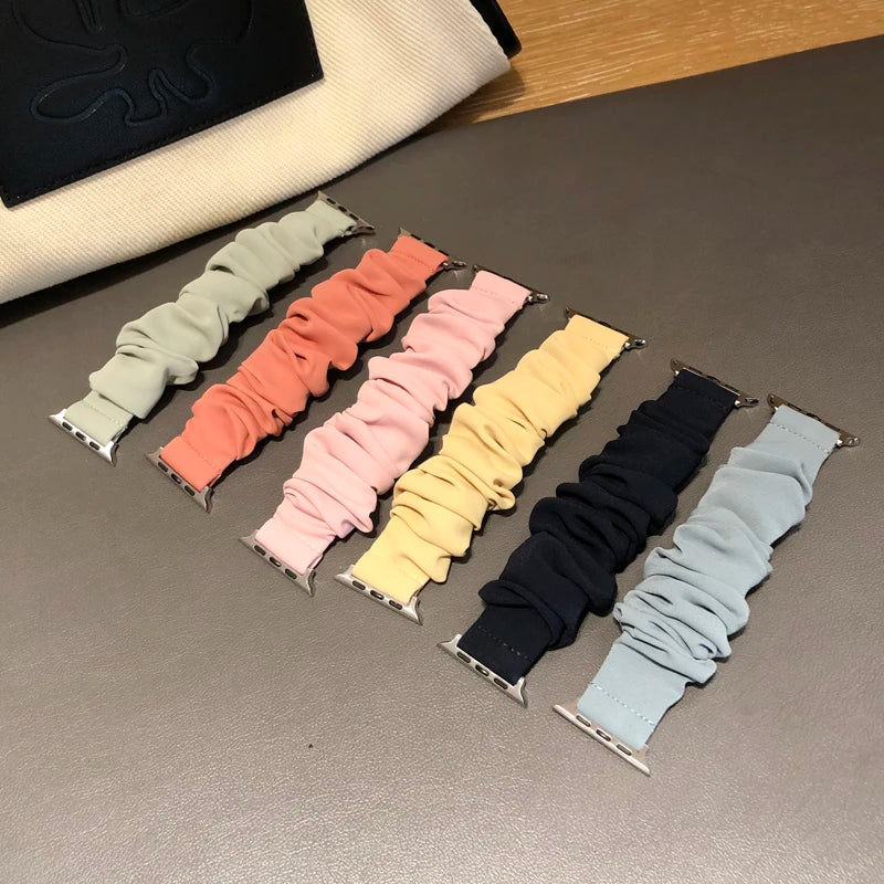 Scrunchie Strap for Samsung Galaxy Fit 3 Nylon Solo Loop Bracelet For Samsung Galaxy Fit3 SM-R390 Accessories