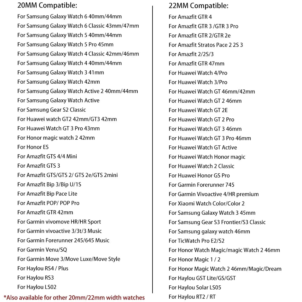 22mm 20mm Wrist Strap for Samsung Galaxy Watch 6 5 4 3 5Pro 40mm 44mm 42mm 46mm Gear S3 Frontier Classic Nylon Woven Sport Band