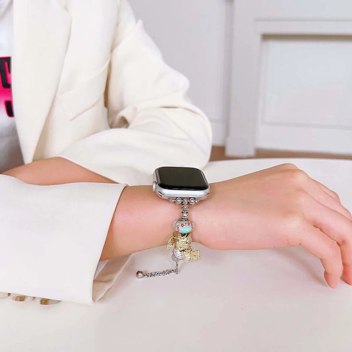 Jewelry band for Apple Watch Series 10 band 46mm 42mm 41mm 45mm 44mm 38mm 40mm Women Bling metal band Apple Watch Series 9 8 7 6 SE Ultra