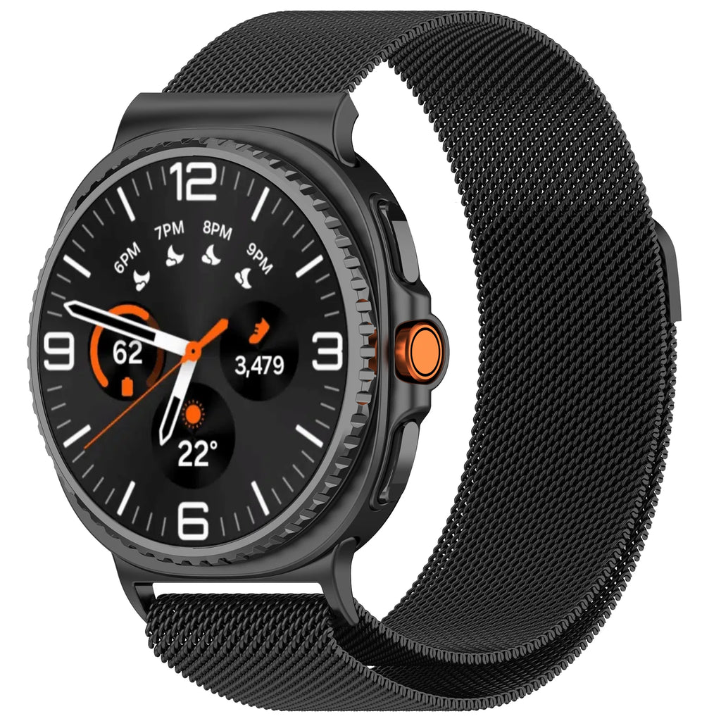 Milanese Magnetic Strap for Samsung Galaxy Watch 8 44mm 40mm Classic 46mm Metal Breathable Replaceable Galaxy Watch Ultra 47mm