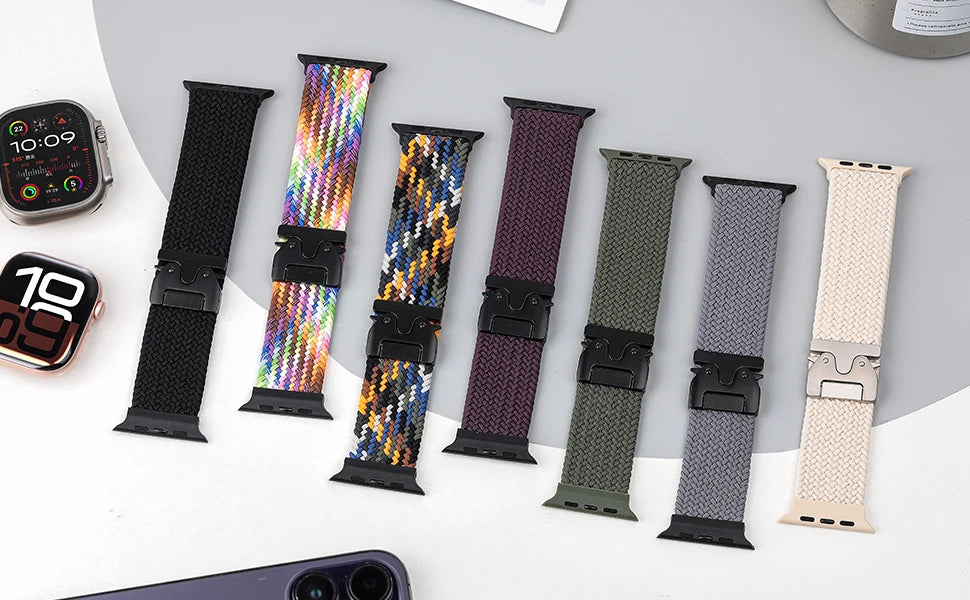 Parachute band for Apple Watch 10 band 46mm 42mm 45mm Ultra 49mm 44mm 41mm Braided band correa Apple Watch Series 9 8 SE 5 6 7