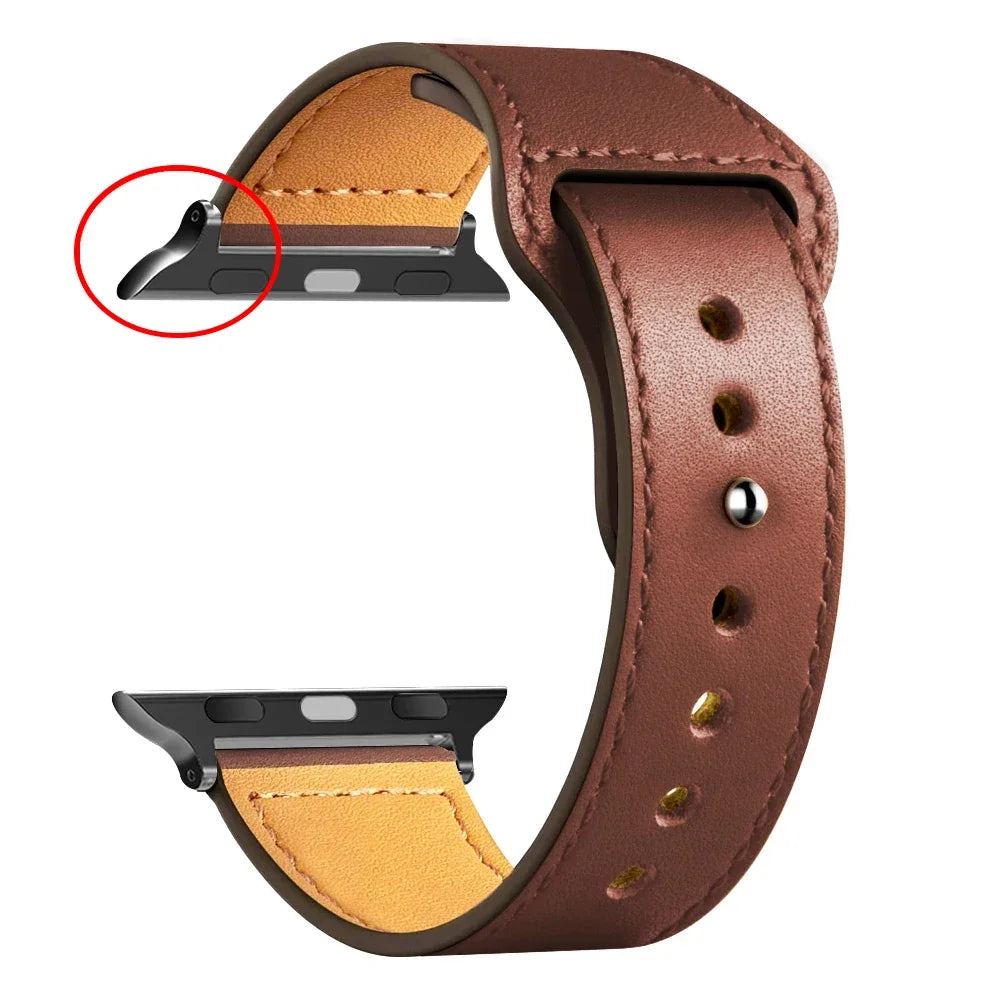 Leather band For Apple Watch band Ultra 49mm 46mm 44mm 40mm 38mm 42mm sport band Apple Watch Series 10 9 8 7 3 5 6 SE 41mm 45mm