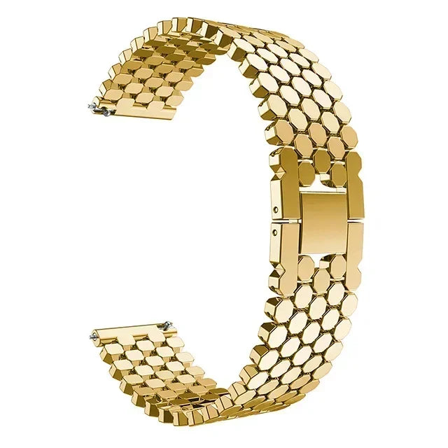 22mm 20mm Stainless Steel Strap for Samsung Galaxy Watch 3 45mm Band Gear S3 Active 2 Correas for Huawei Watch GT 3Pro Bracelet