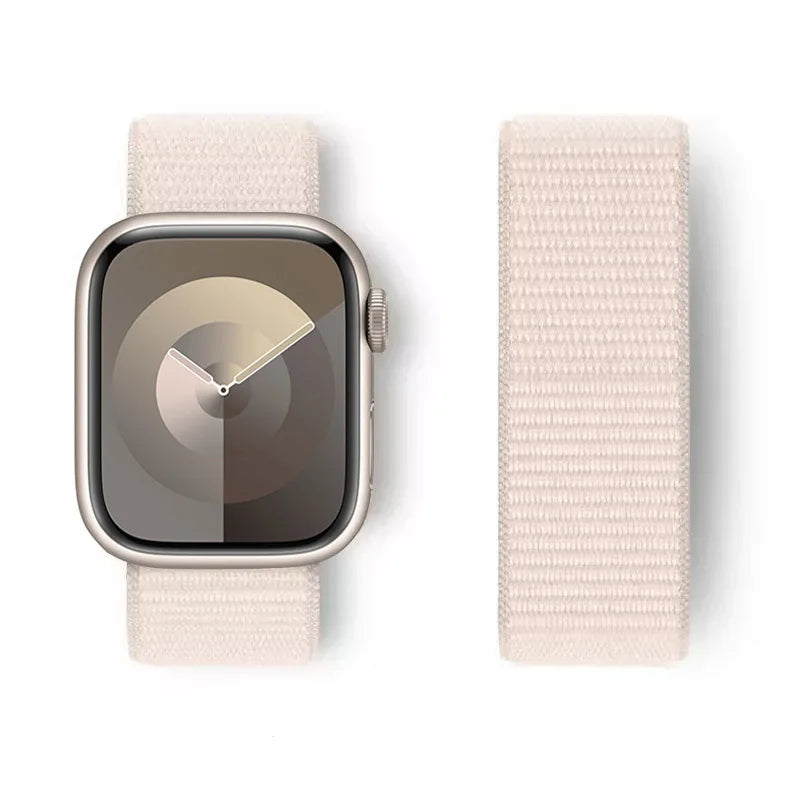 Nylon loop Correa For Apple Watch band 45mm 44mm 46mm 40mm 49mm 41mm 42mm 38mm band Apple Watch Series 6 SE 7 8 9 10 Ultra 2 bands