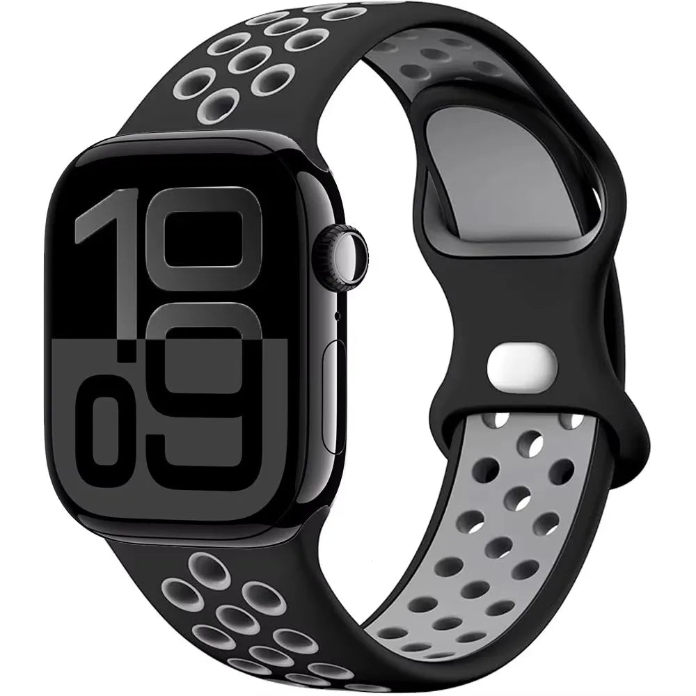 Silicone band for Apple Watch Series 11 10 46mm 42mm Sport band Apple Watch 9 8 7 6 5 SE 4 Ultra 3 2 49mm 45mm 44mm 40mm 41mm Band