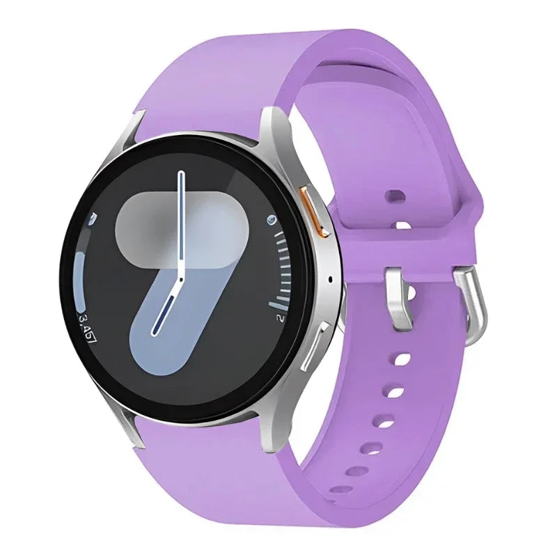 Original Silicone Strap For Samsung Galaxy Watch 7/6/5/4 44mm 40mm 5 Pro Sports Bracelet Galaxy Watch 6 4 Classic 47mm 43mm Band