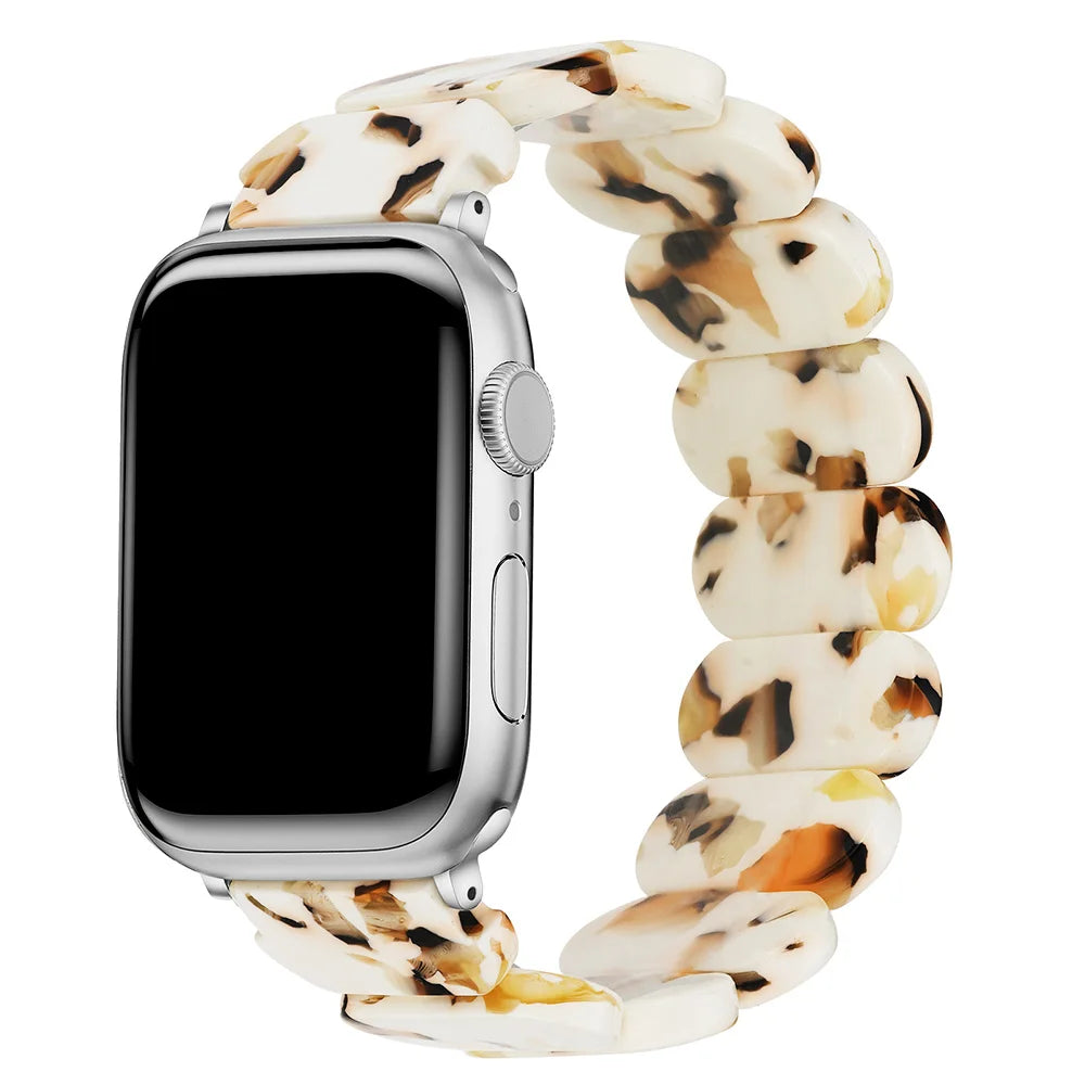 Resin band for Apple Watch band 38mm 40mm 41mm 42mm 44mm 45mm 49mm Resin elastic force band correa Apple Watch Series 9 8 7 SE 6 5