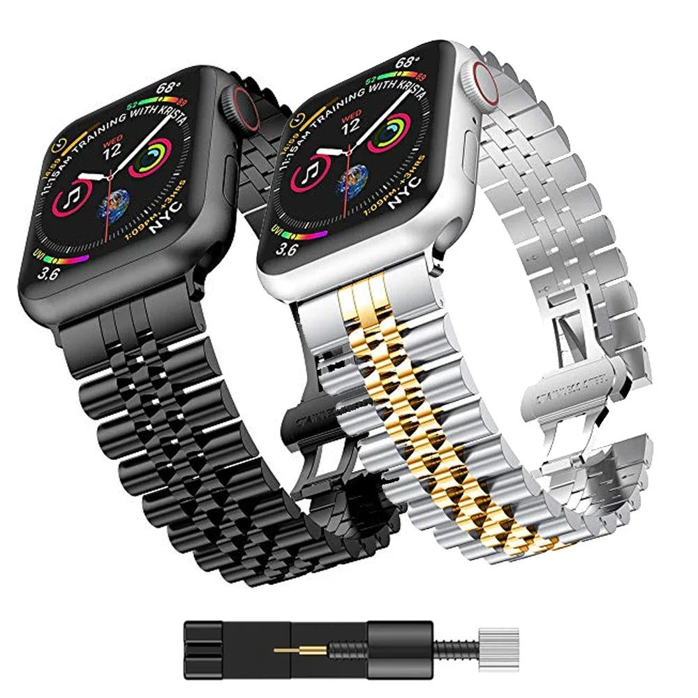 Metal band for Apple Watch Ultra 3 2 9 8 7 6 5 4 SE 49mm 45mm 44mm 41mm Convenient Replacement Belt Apple Watch 11 10 46mm 42mm Correa