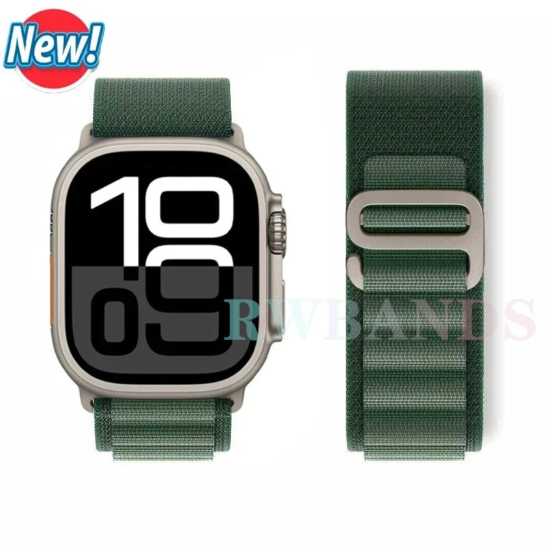 Alpine Loop band for Apple Watch Ultra 3 band 49mm 46mm 45mm 44mm 42mm 41mm 40mm Correa band Apple Watch Series 11 10 SE 9 8 7 6