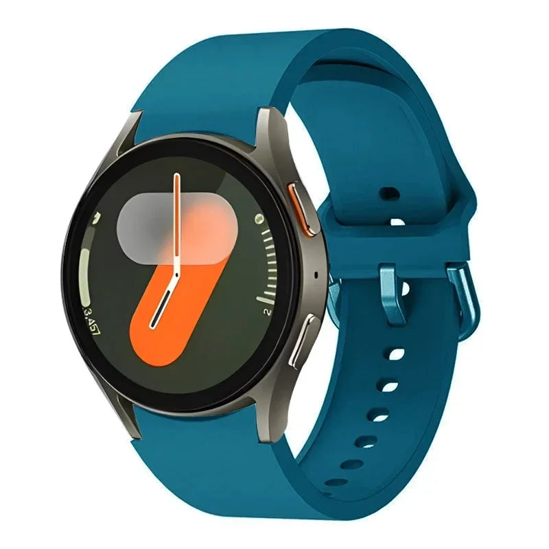 Original Silicone Strap For Samsung Galaxy Watch 7/6/5/4 44mm 40mm 5 Pro Sports Bracelet Galaxy Watch 6 4 Classic 47mm 43mm Band