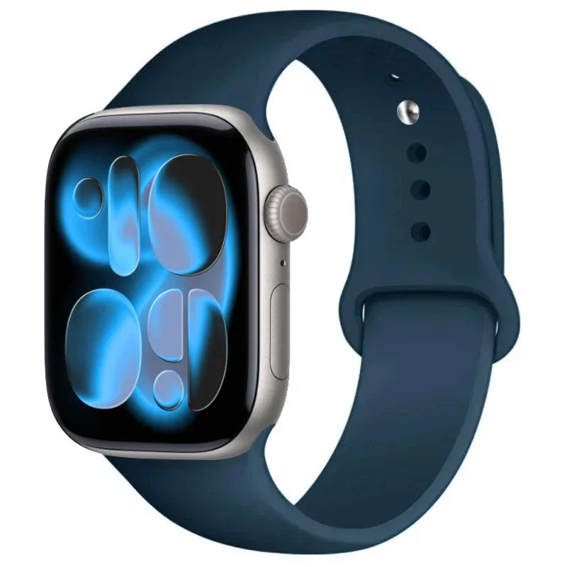 For Apple Watch band 46mm 42mm 45mm 44mm 40mm Silicone sport band Apple Watch Series 11 10 8 7 6 5 4 SE 9 Ultra 3 2 49mm band