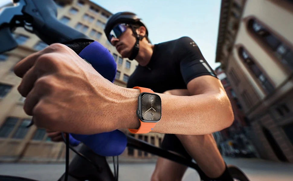 Sport Silicone band for Apple Watch band 44mm 40mm 49mm 45mm 46mm 42mm 38mm 41mm correa band Apple Watch Series 10 SE 9 Ultra 2