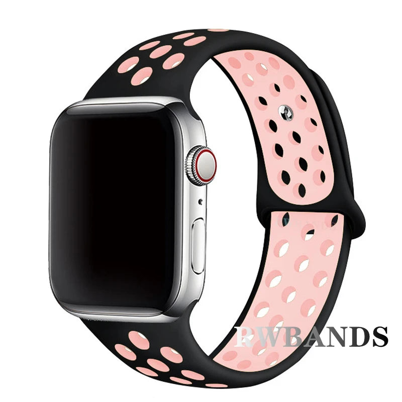 Sport band for Apple Watch band 46mm 44mm 40mm 42mm 38mm 41mm 45mm Breathable band Apple Watch Series 10 9 8 7 6 SE 5 3 Ultra 2 49mm