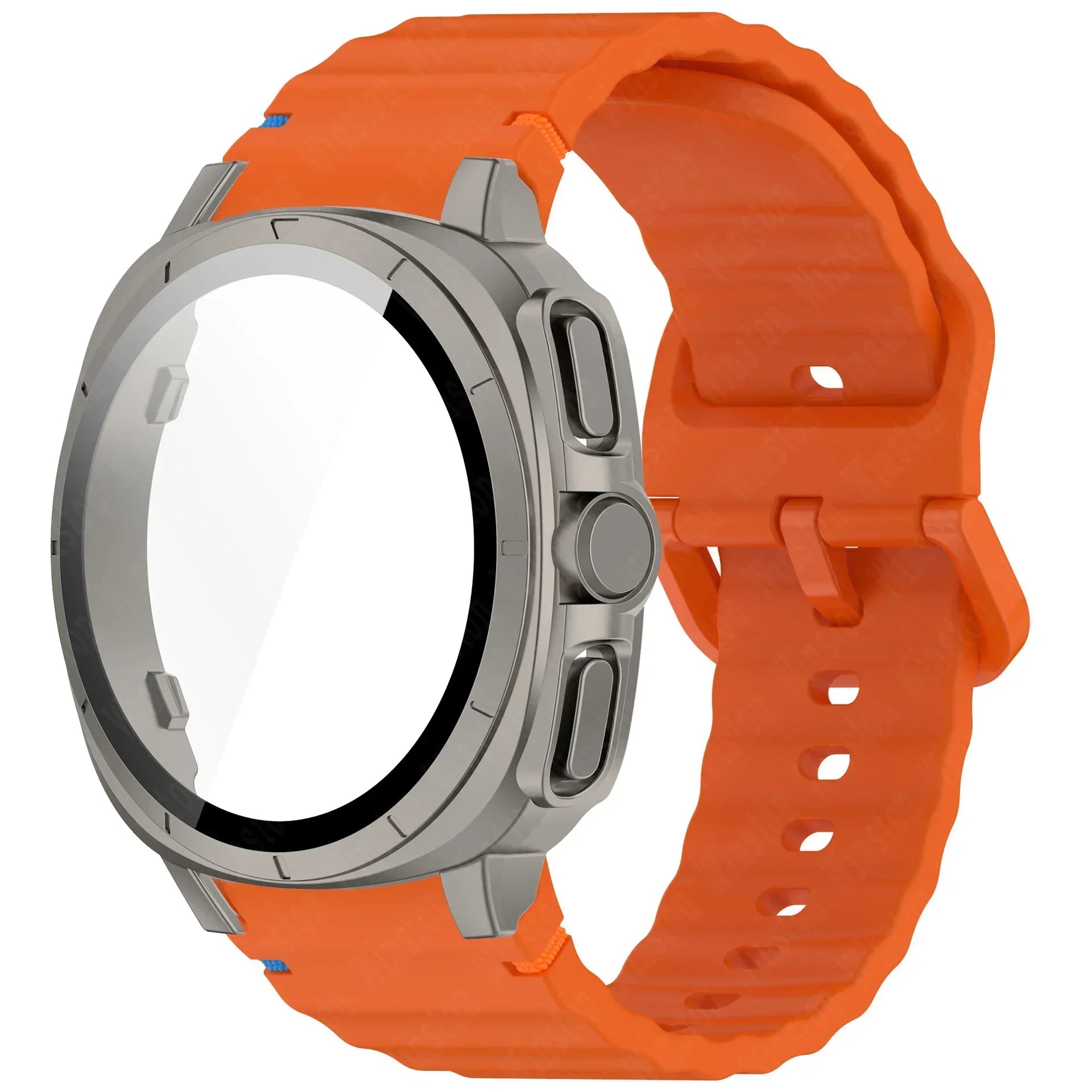 Case+Strap for Samsung Galaxy Watch 7 40mm 44mm Appearance Upgrade Ultra 47mm for Galaxy Watch 7 Sports silicone Bracelet