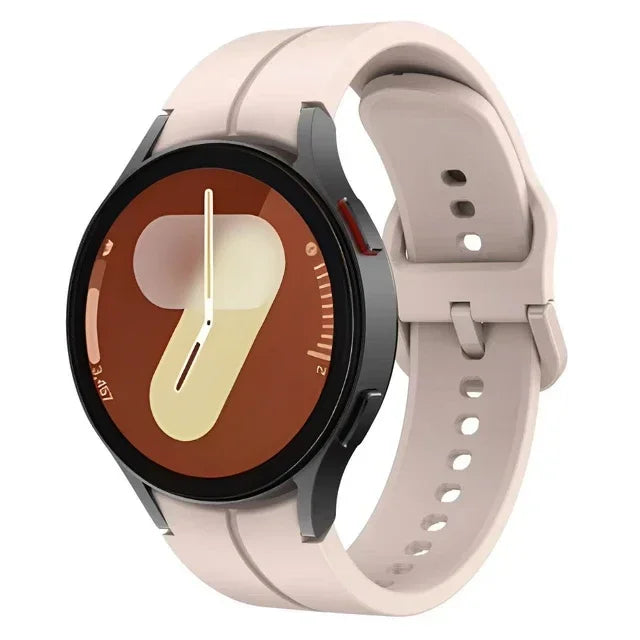 Original Silicone Strap For Samsung Galaxy Watch 7/6/5/4 44mm 40mm 5 Pro Sports Bracelet Galaxy Watch 6 4 Classic 47mm 43mm Band