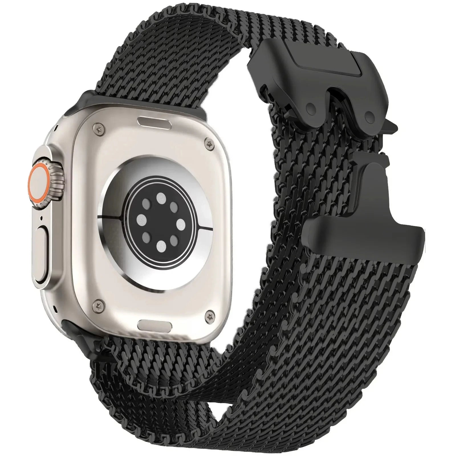 Titanium Official 1:1band For Apple Watch Ultra band 49mm S10 46mm 42mm 45mm 44mm 38mm 40mm 41mm Milanese band Apple Watch 10 9 8 7 6 5 SE 4