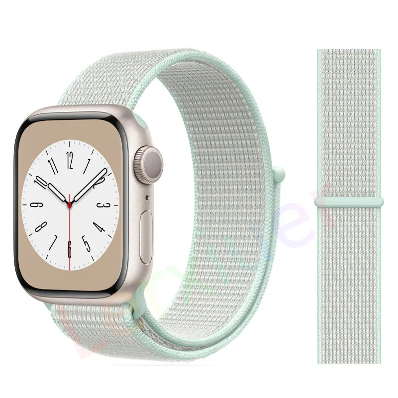 Nylon Loop band for Apple Watch band 46mm 44mm 40mm 42mm 45mm 41mm 49mm 44mm band Apple Watch Series Ultra 2 11 10 9 SE 7 6 5 4