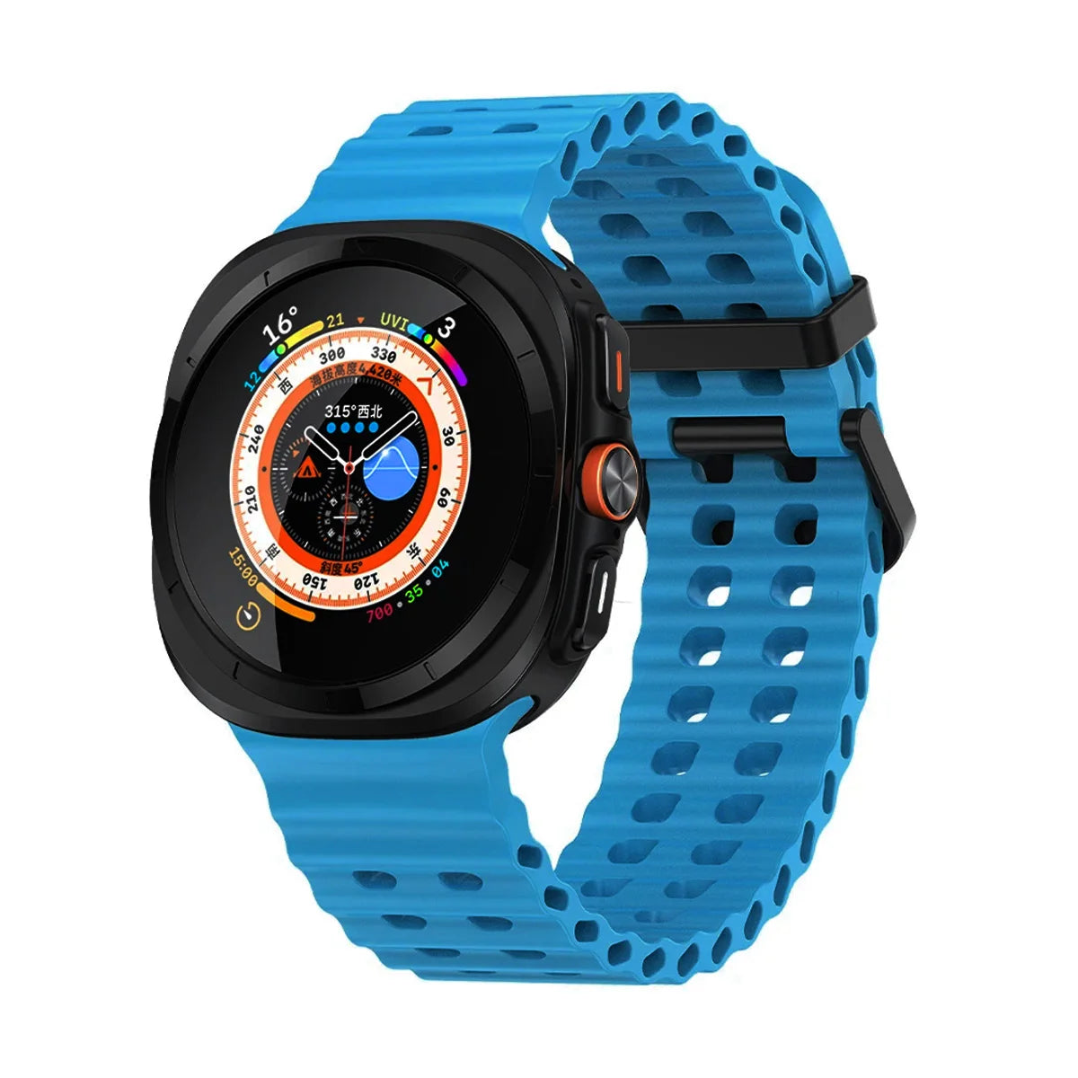 Silicone Breathable Strap For Samsung Galaxy Watch Ultra 47mm Marine Wristband Bracelet Galaxy Watch Ultra(2025) 47mm Watchband