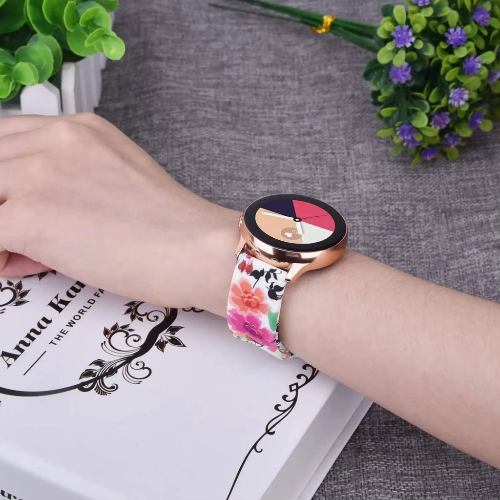 Printing Silicone Strap For Samsung Watch 8 Band Galaxy Watch 8 Classic Watchband Replacement No Gap Galaxy Watch 8 Correa